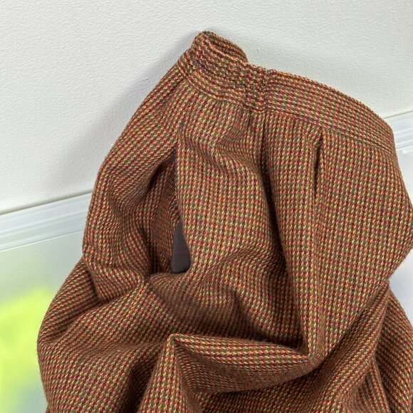 Vintage Wool Blend Micro Houndstooth Pattern Pencil Skirt - Picture 8 of 10